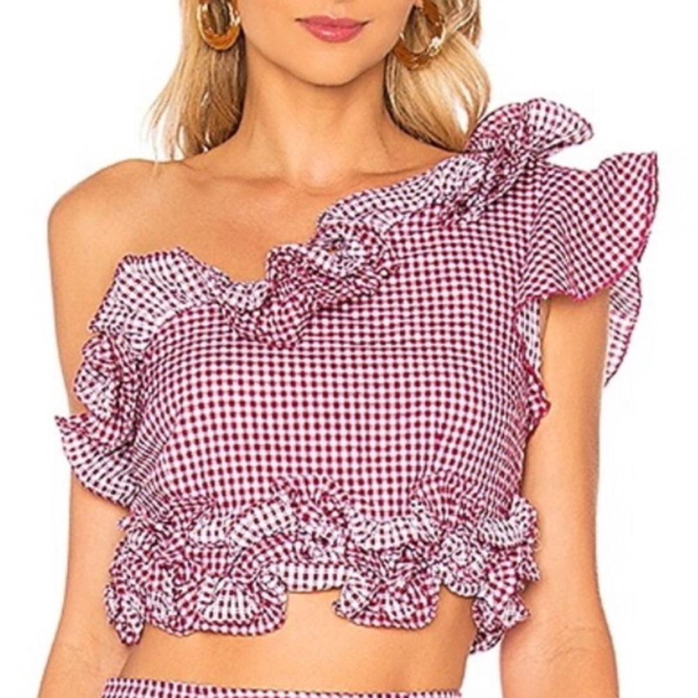 Lovers and Friends Ballard Gingham Top size Small
